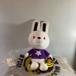 Bape Baby Milo Rabbit Bunny Plush Doll Rare MINT Condition With Tags &Bag